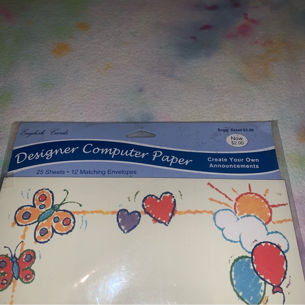 English Cards Designer Computer Paper - Picture 3 of 7